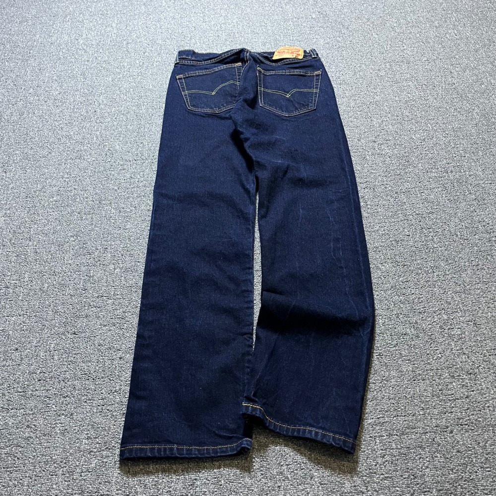 Levi's 505 Straight Leg Jeans 30x32 Dark Wash Blue Denim Classic Fit